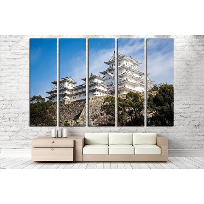 Himeji Castle, also called the white Heron castle, Japan №3035 Ready to Hang Canvas Print - Zellart Canvas Prints ALL_Products, s-3035