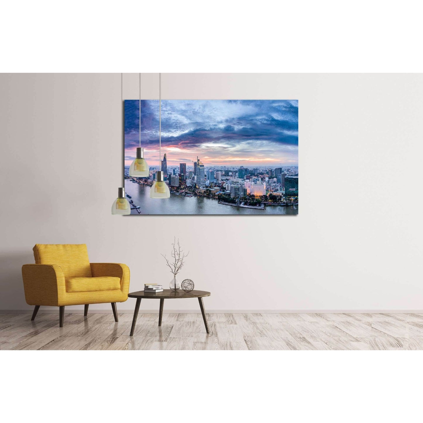 Ho Chi Minh City, aerial view №2741 Ready to Hang Canvas PrintCanvas art arrives ready to hang, with hanging accessories included and no additional framing required. Every canvas print is hand-crafted, made on-demand at our workshop and expertly stretched
