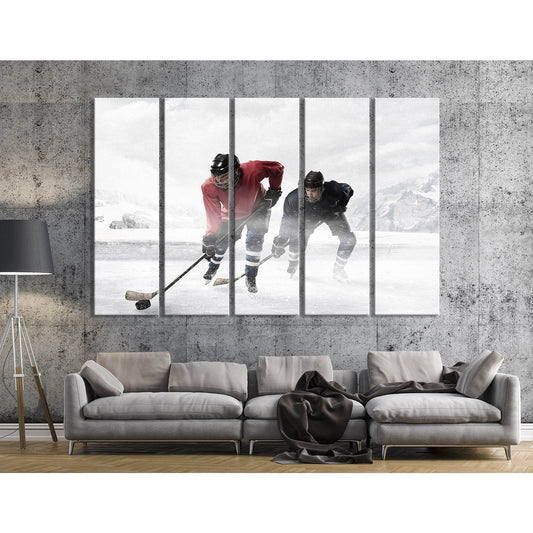 Hockey Players №04449 Ready to Hang Canvas Print - Zellart Canvas Prints ALL_Products