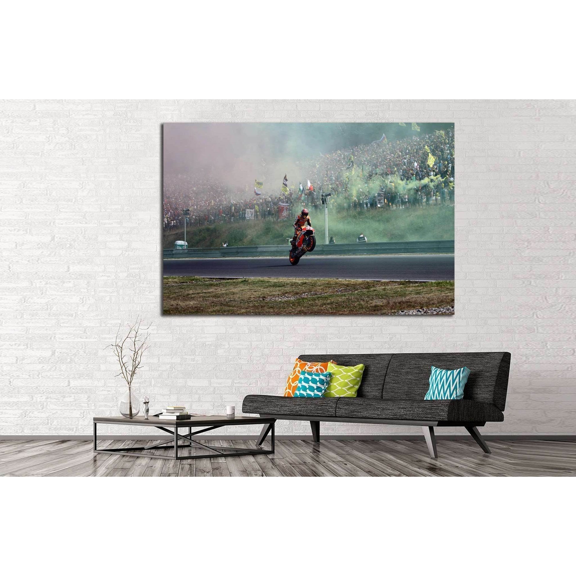 Sportbike Ready to Hang Canvas Print, Sport Bike Wall Art №157 Ready to Hang Canvas PrintCanvas art arrives ready to hang, with hanging accessories included and no additional framing required. Every canvas print is hand-crafted, made on-demand at our work