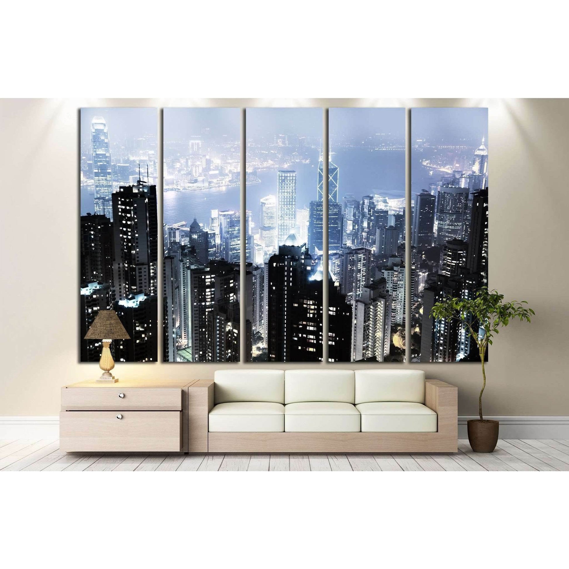 Hong Kong №766 Ready to Hang Canvas Print - Zellart Canvas Prints ALL_Products, s-766