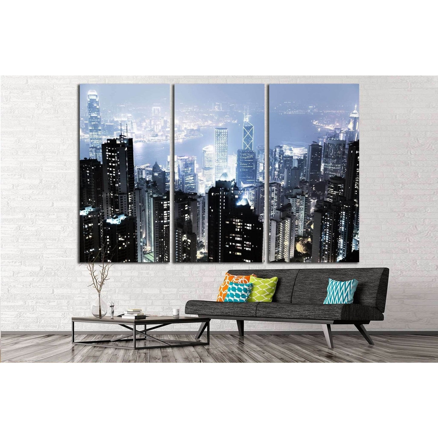Hong Kong №766 Ready to Hang Canvas Print - Zellart Canvas Prints ALL_Products, s-766