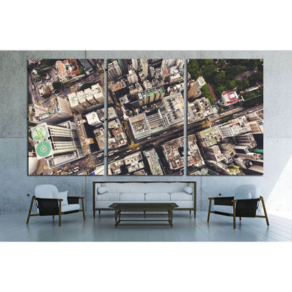Hong Kong city with tall buildings and development transportation infrastructure №2978 Ready to Hang Canvas Print - Zellart Canvas Prints ALL_Products, s-2978