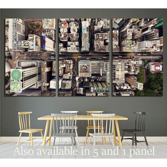 Hong Kong Global City with development buildings №1547 Ready to Hang Canvas Print - Zellart Canvas Prints ALL_Products, s-1547