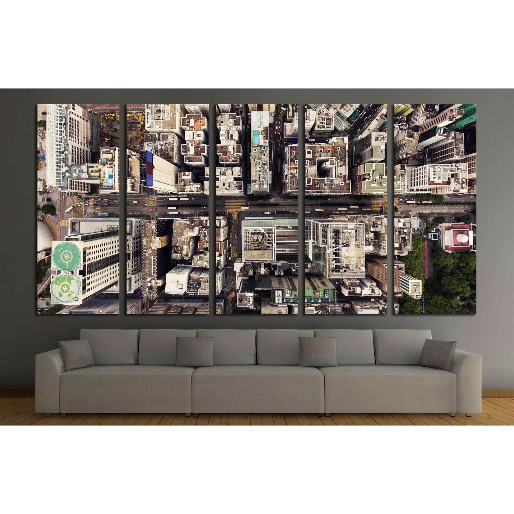 Hong Kong Global City with development buildings №1547 Ready to Hang Canvas PrintCanvas art arrives ready to hang, with hanging accessories included and no additional framing required. Every canvas print is hand-crafted, made on-demand at our workshop and