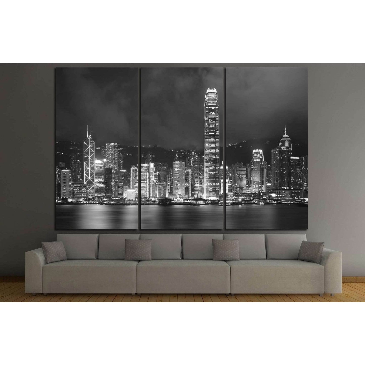 Hong Kong Harbor №835 Ready to Hang Canvas Print - Zellart Canvas Prints ALL_Products, s-835