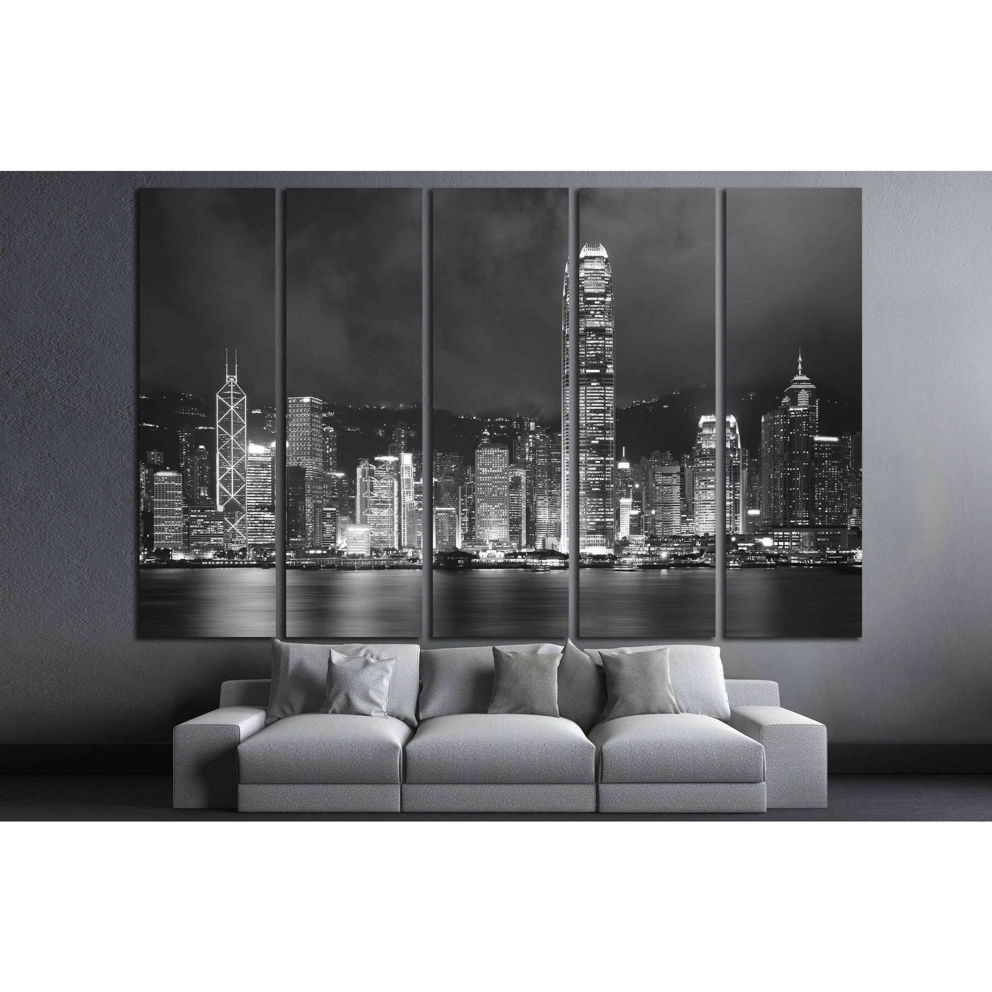 Hong Kong Harbor №835 Ready to Hang Canvas Print - Zellart Canvas Prints ALL_Products, s-835