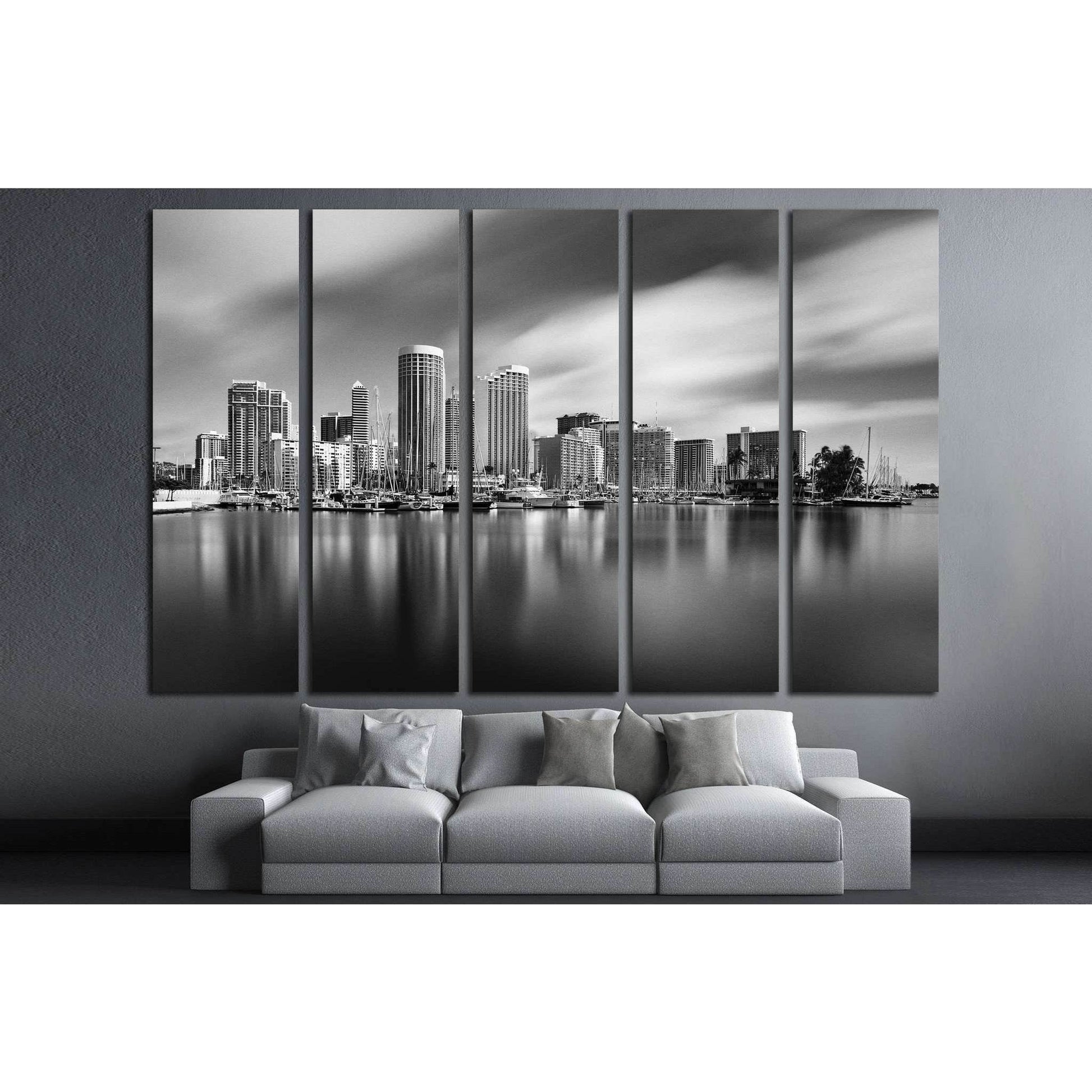 HONOLULU, HAWAII, Waikiki and Kahanamoku Lagoon №1750 Ready to Hang Canvas PrintCanvas art arrives ready to hang, with hanging accessories included and no additional framing required. Every canvas print is hand-crafted, made on-demand at our workshop and