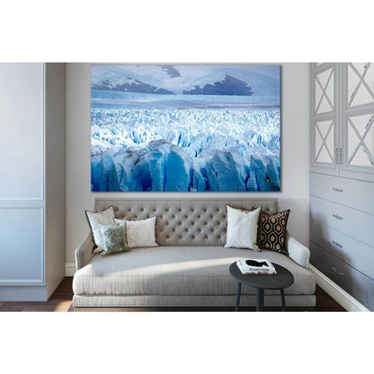 Horizontal View Glacier Perito Moreno №SL1309 Ready to Hang Canvas Print - Zellart Canvas Prints 0new, ALL_Products, Glacials