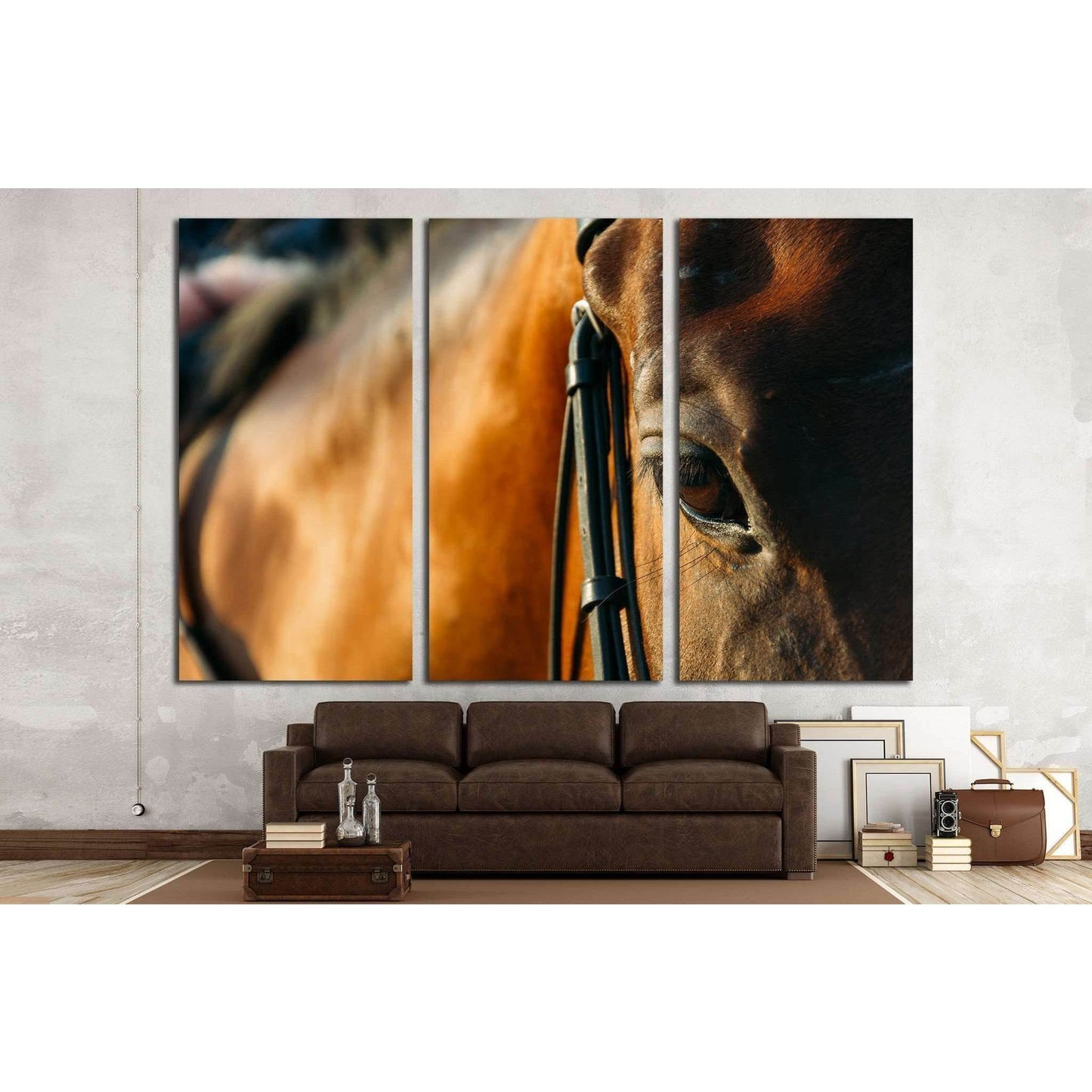 horse eye - soft focus with film filter №1854 Ready to Hang Canvas PrintCanvas art arrives ready to hang, with hanging accessories included and no additional framing required. Every canvas print is hand-crafted, made on-demand at our workshop and expertly