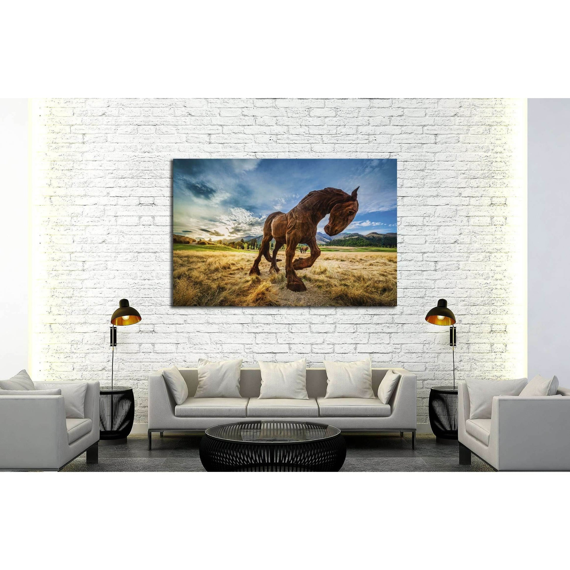 Horse Wall Art №5018 - Zellart Canvas Prints ALL_Products, Horses, s-5018
