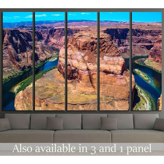 Horseshoe Bend in Arizona №1999 Ready to Hang Canvas Print - Zellart Canvas Prints ALL_Products, s-1999