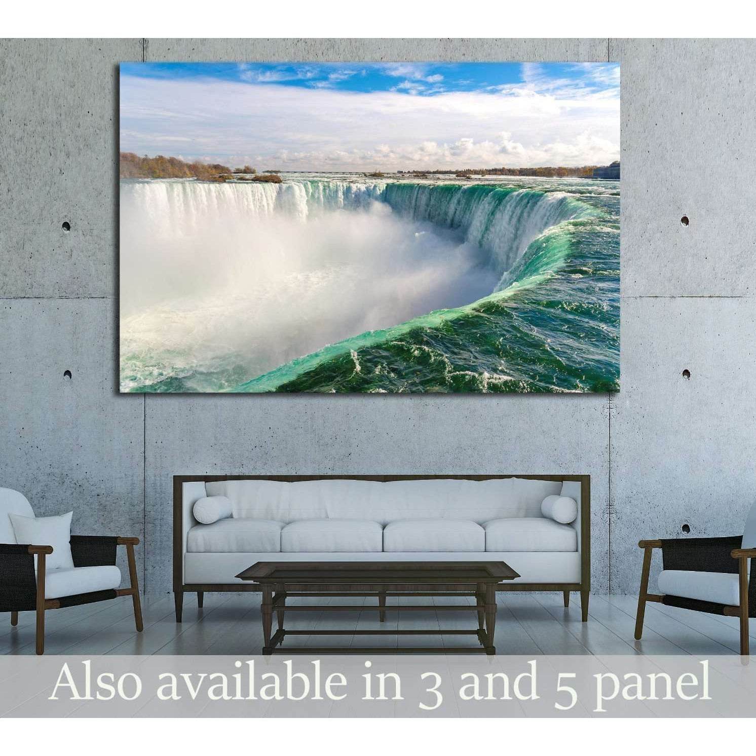 Niagara Falls Wall Art, Horseshoe Fall Canvas Print, Ontario, Canada Ready to Hang Canvas Print №2008