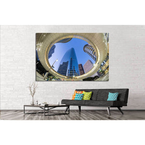 Houston Downtown №1010 Ready to Hang Canvas Print - Zellart Canvas Prints ALL_Products, s-1010