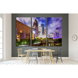 Houston, Texas downtown cityscape at night №2075 Ready to Hang Canvas Print