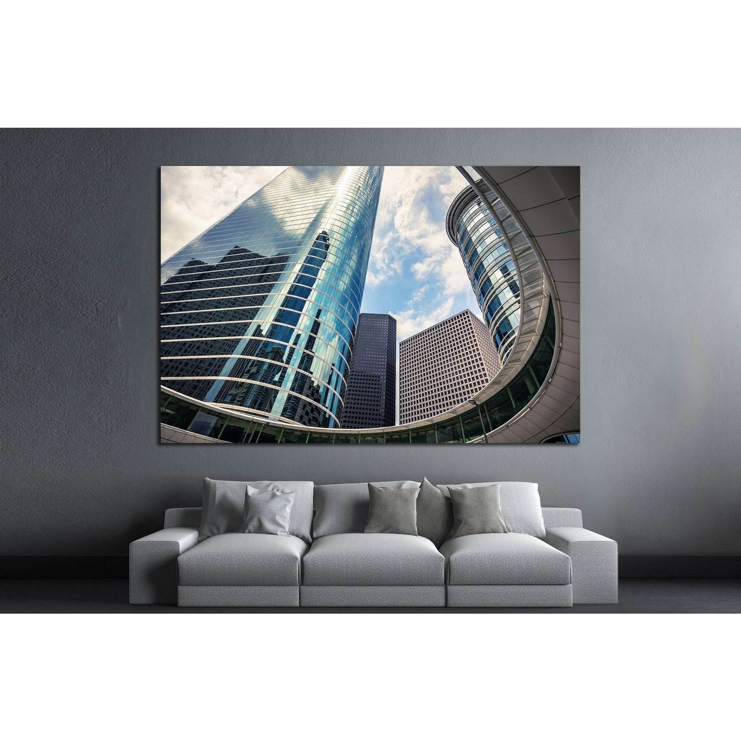 Houston, Texas skyscrapers №1000 Ready to Hang Canvas Print - Zellart Canvas Prints ALL_Products, s-1000