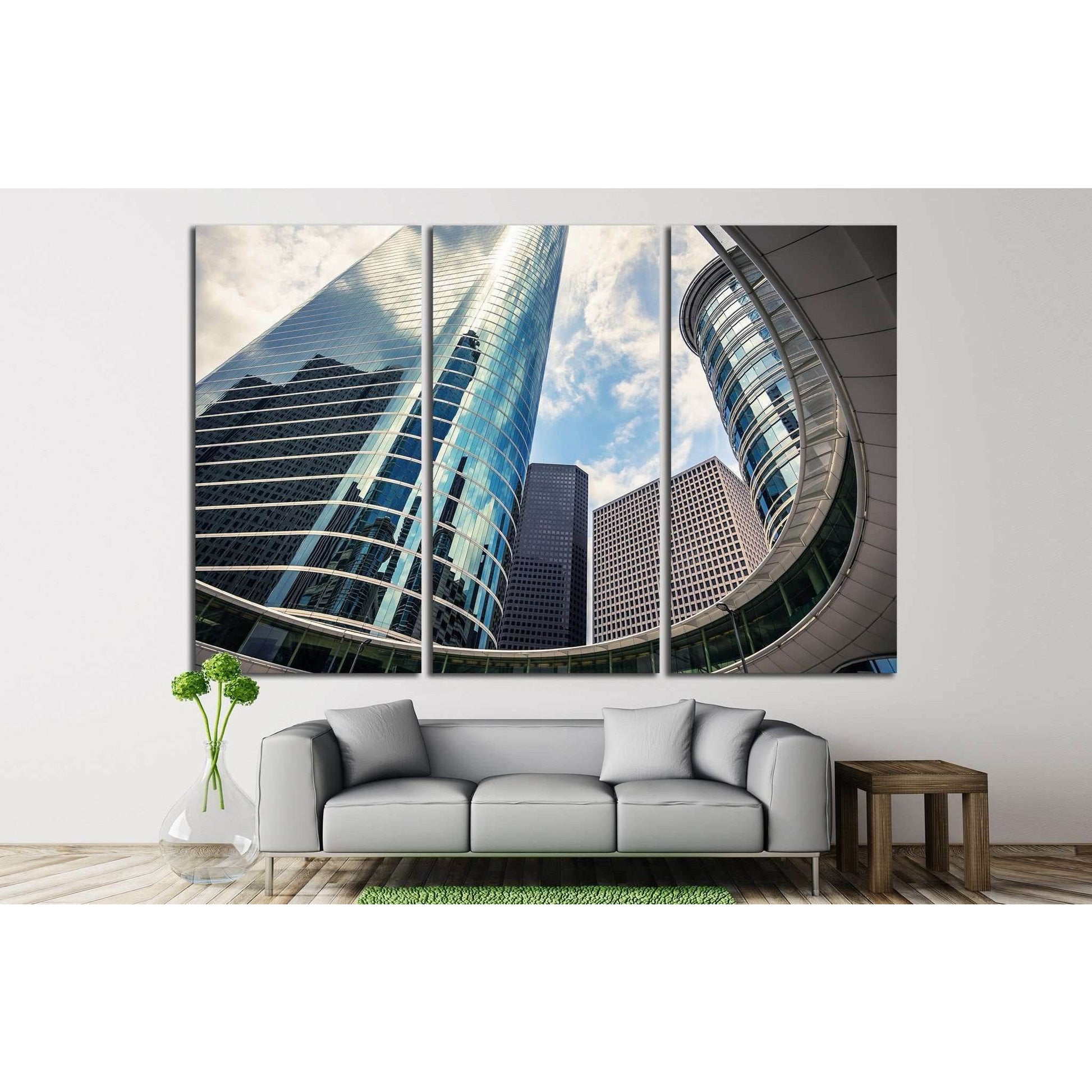 Houston, Texas skyscrapers №1000 Ready to Hang Canvas Print - Zellart Canvas Prints ALL_Products, s-1000
