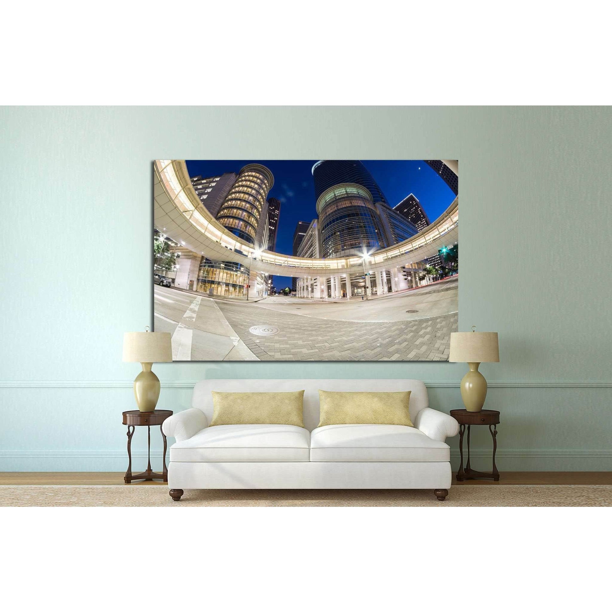 Houston with modern skyscrapers №1009 Ready to Hang Canvas PrintCanvas art arrives ready to hang, with hanging accessories included and no additional framing required. Every canvas print is hand-crafted, made on-demand at our workshop and expertly stretch