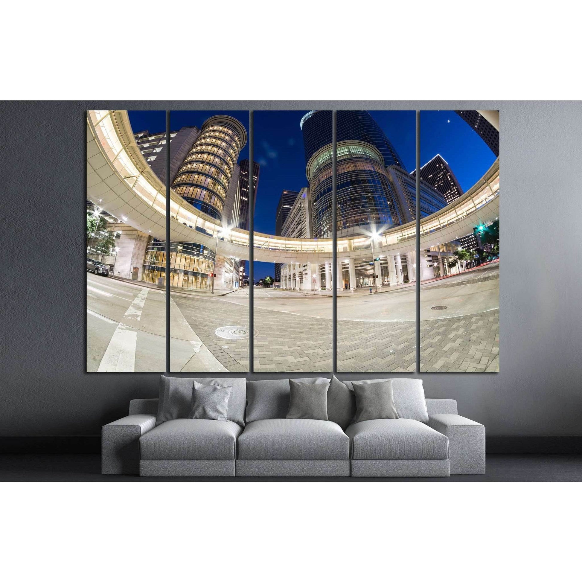 Houston with modern skyscrapers №1009 Ready to Hang Canvas PrintCanvas art arrives ready to hang, with hanging accessories included and no additional framing required. Every canvas print is hand-crafted, made on-demand at our workshop and expertly stretch