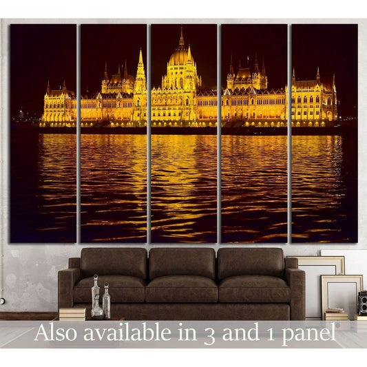 hungarian parliament building №724 Ready to Hang Canvas Print - Zellart Canvas Prints ALL_Products, s-724