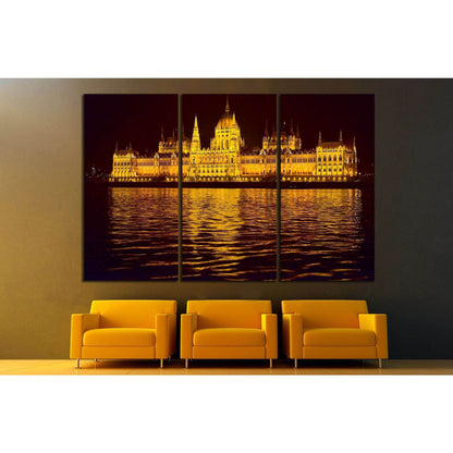 hungarian parliament building №724 Ready to Hang Canvas Print - Zellart Canvas Prints ALL_Products, s-724