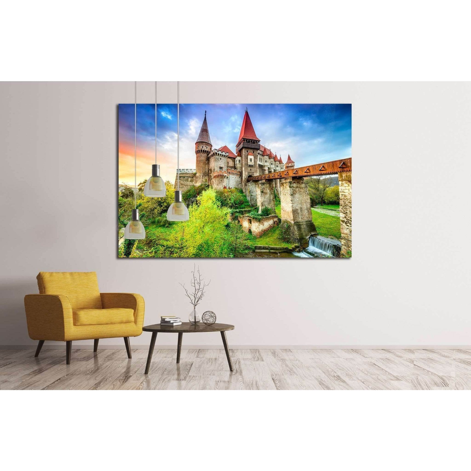 Hunyad Castle, Corvin's Castle, Hunedoara, Transylvania, Romania №1809 Ready to Hang Canvas PrintCanvas art arrives ready to hang, with hanging accessories included and no additional framing required. Every canvas print is hand-crafted, made on-demand at
