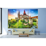 Hunyad Castle, Corvin's Castle, Hunedoara, Transylvania, Romania №1809 Ready to Hang Canvas Print