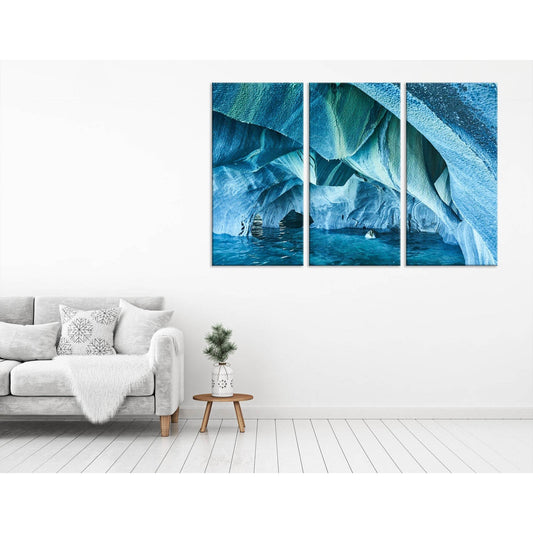 Ice Cave Abstract №04314 Ready to Hang Canvas Print - Zellart Canvas Prints ALL_Products