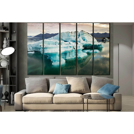 Iceland Big Iceberg №SL1321 Ready to Hang Canvas Print - Zellart Canvas Prints 0new, ALL_Products, Glacials