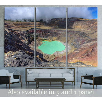 Ilamatepec lagoon on the active Santa Ana Volcano in El Salvador №3070 Ready to Hang Canvas Print - Zellart Canvas Prints ALL_Products, s-3070