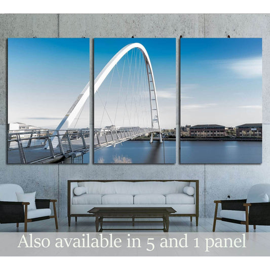 Infinity Bridge Stockton on Tees №1757 Ready to Hang Canvas Print - Zellart Canvas Prints ALL_Products, s-1757