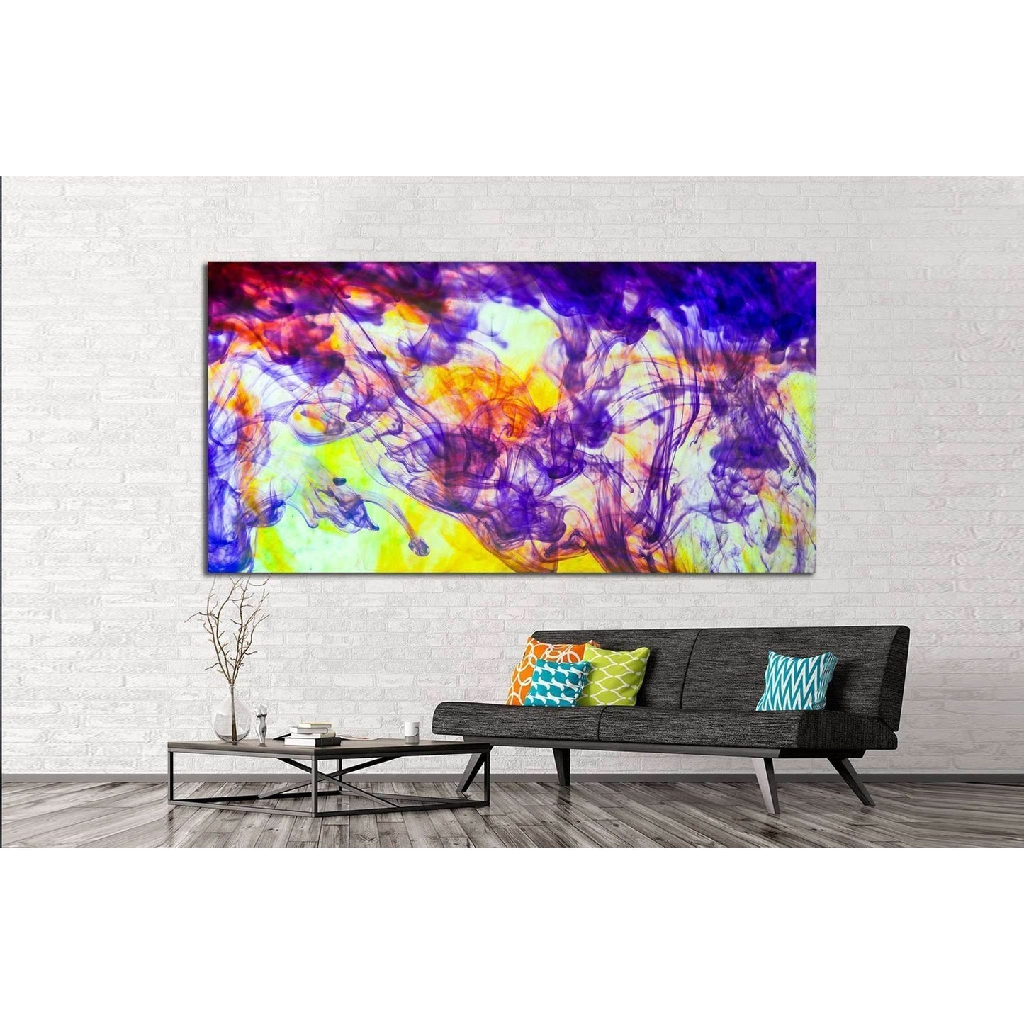 inks in water, colorful abstraction №1341 Ready to Hang Canvas PrintCanvas art arrives ready to hang, with hanging accessories included and no additional framing required. Every canvas print is hand-crafted, made on-demand at our workshop and expertly str