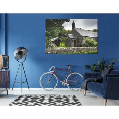 Irish Brick House Cottage №04202 Ready to Hang Canvas Print - Zellart Canvas Prints ALL_Products