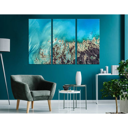 Island In The Ocean №04282 Ready to Hang Canvas Print - Zellart Canvas Prints ALL_Products