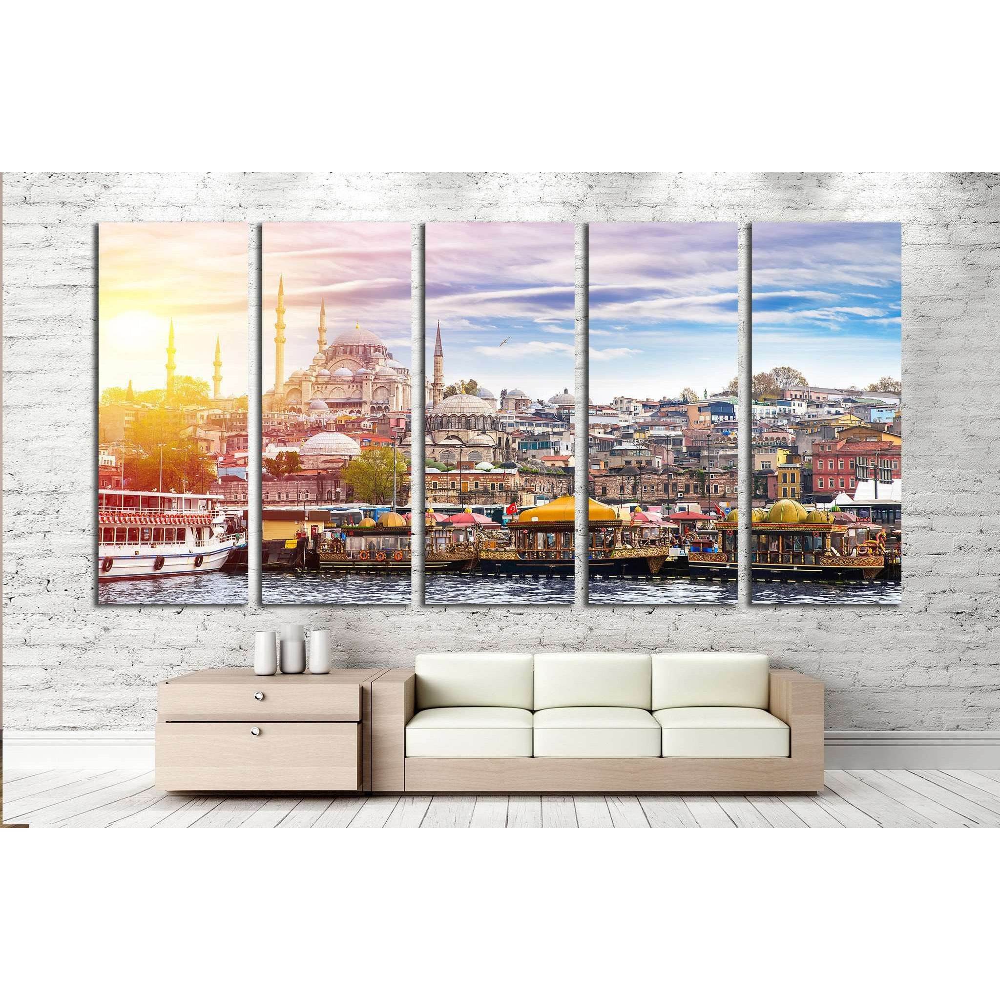 Istanbul, Turkey, Eastern Tourist City №1179 Ready to Hang Canvas Print