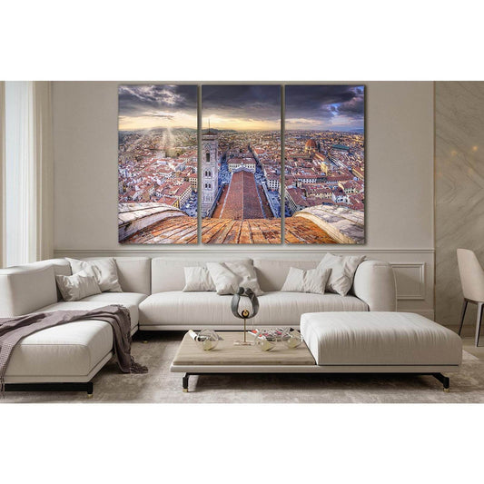 Italy Cupola Di Santa Maria Del Fiore №SL353 Ready to Hang Canvas Print - Zellart Canvas Prints 0new, ALL_Products, Cityscapes & Skylines