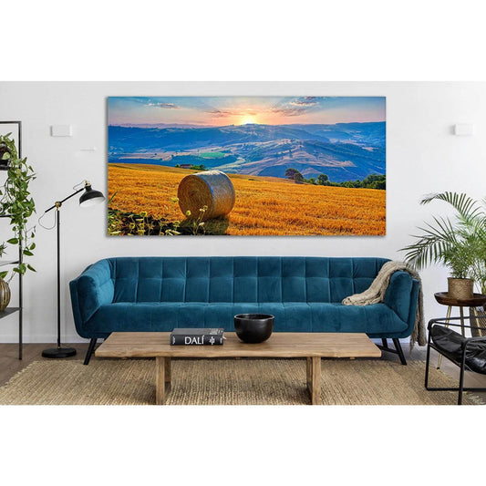 Italy Fields Dawn Landscape №SL215 Ready to Hang Canvas Print - Zellart Canvas Prints 0new, ALL_Products, SUNRISE & SUNSET WALL ART