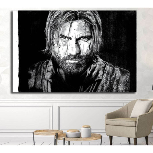 Jaime Lannister №3335 Ready to Hang Canvas Print - Zellart Canvas Prints ALL_Products, s-3335