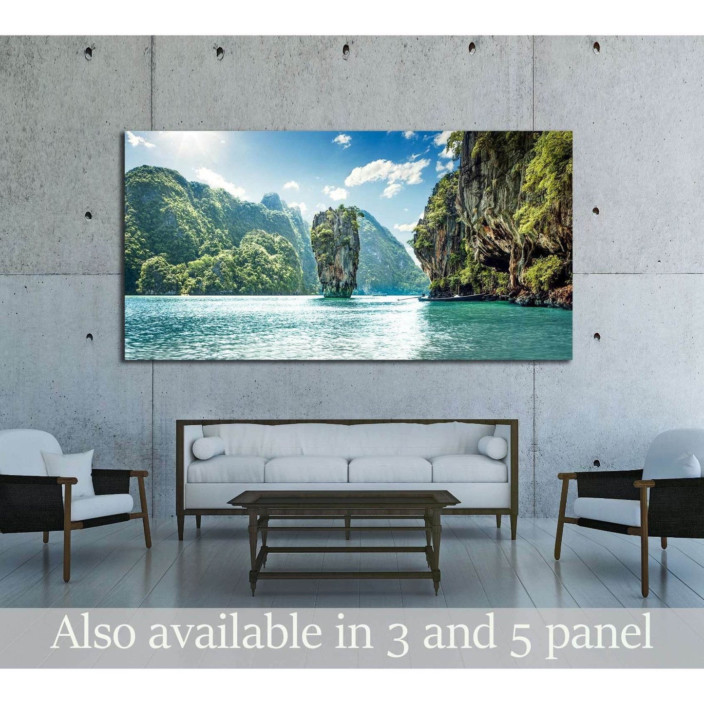 James Bond Island in Phang Nga Bay, Thailand №3091 Ready to Hang Canvas Print - Zellart Canvas Prints ALL_Products, s-3091