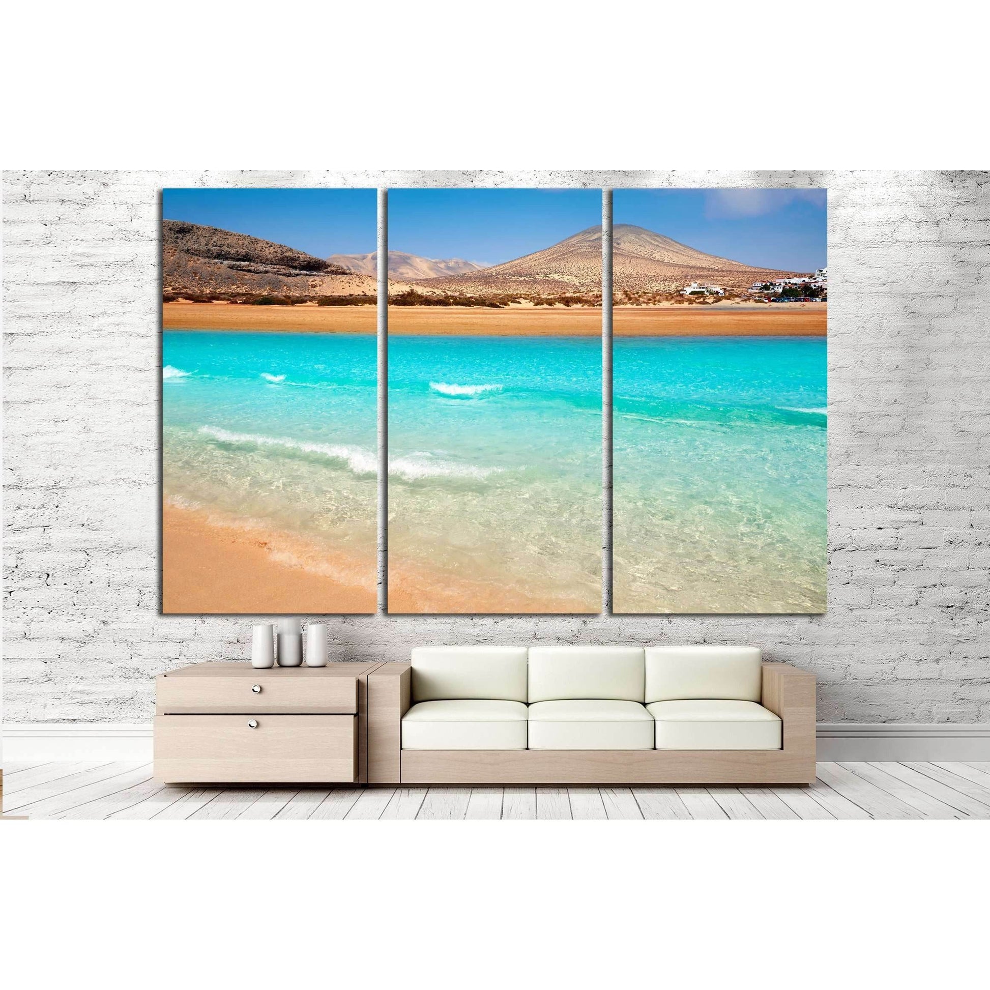 Jandia beach Risco el Paso Fuerteventura at Canary Islands of Spain №3102 Ready to Hang Canvas PrintCanvas art arrives ready to hang, with hanging accessories included and no additional framing required. Every canvas print is hand-crafted, made on-demand