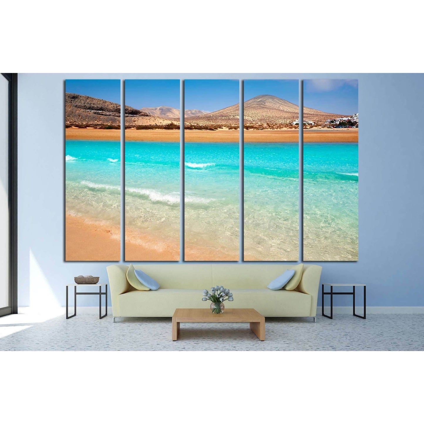 Jandia beach Risco el Paso Fuerteventura at Canary Islands of Spain №3102 Ready to Hang Canvas PrintCanvas art arrives ready to hang, with hanging accessories included and no additional framing required. Every canvas print is hand-crafted, made on-demand