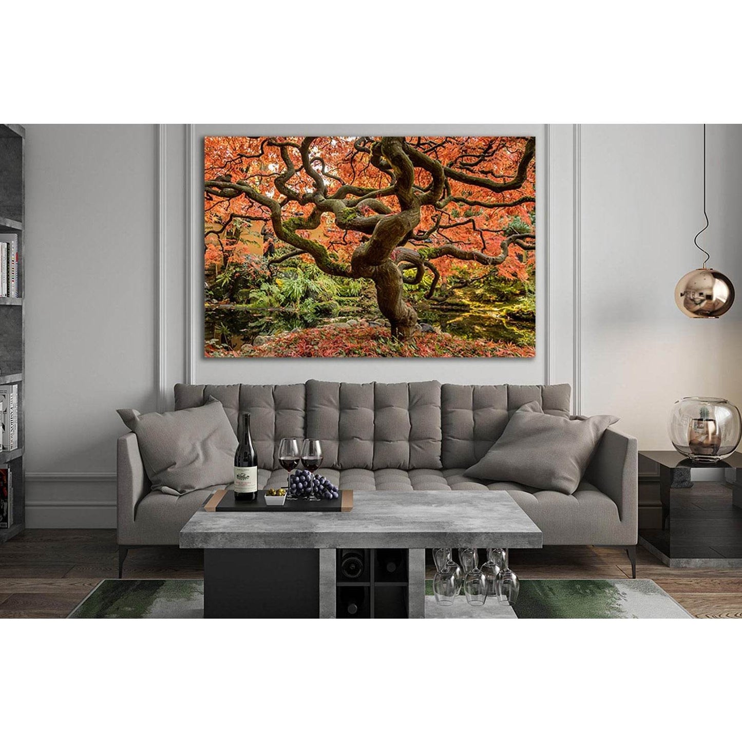 Japanese Maple №SL517 Ready to Hang Canvas Print - Zellart Canvas Prints 0new, ALL_Products, Trees Wall Art
