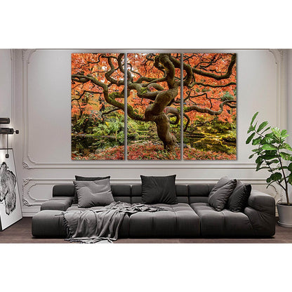 Japanese Maple №SL517 Ready to Hang Canvas Print - Zellart Canvas Prints 0new, ALL_Products, Trees Wall Art