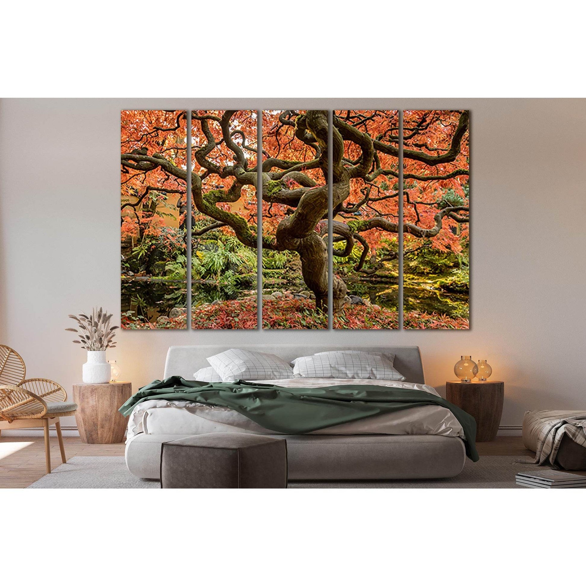 Japanese Maple №SL517 Ready to Hang Canvas Print - Zellart Canvas Prints 0new, ALL_Products, Trees Wall Art