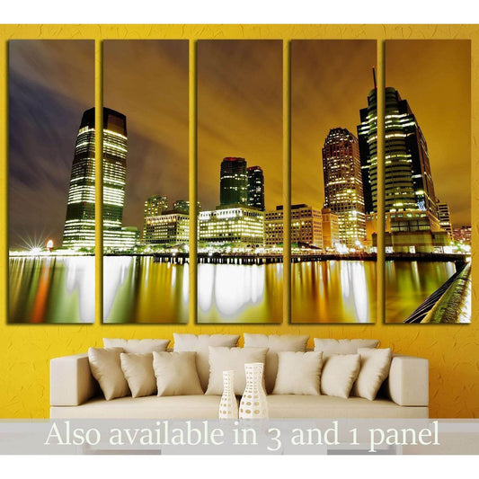 Jersey City Waterfront №1669 Ready to Hang Canvas Print - Zellart Canvas Prints ALL_Products, s-1669