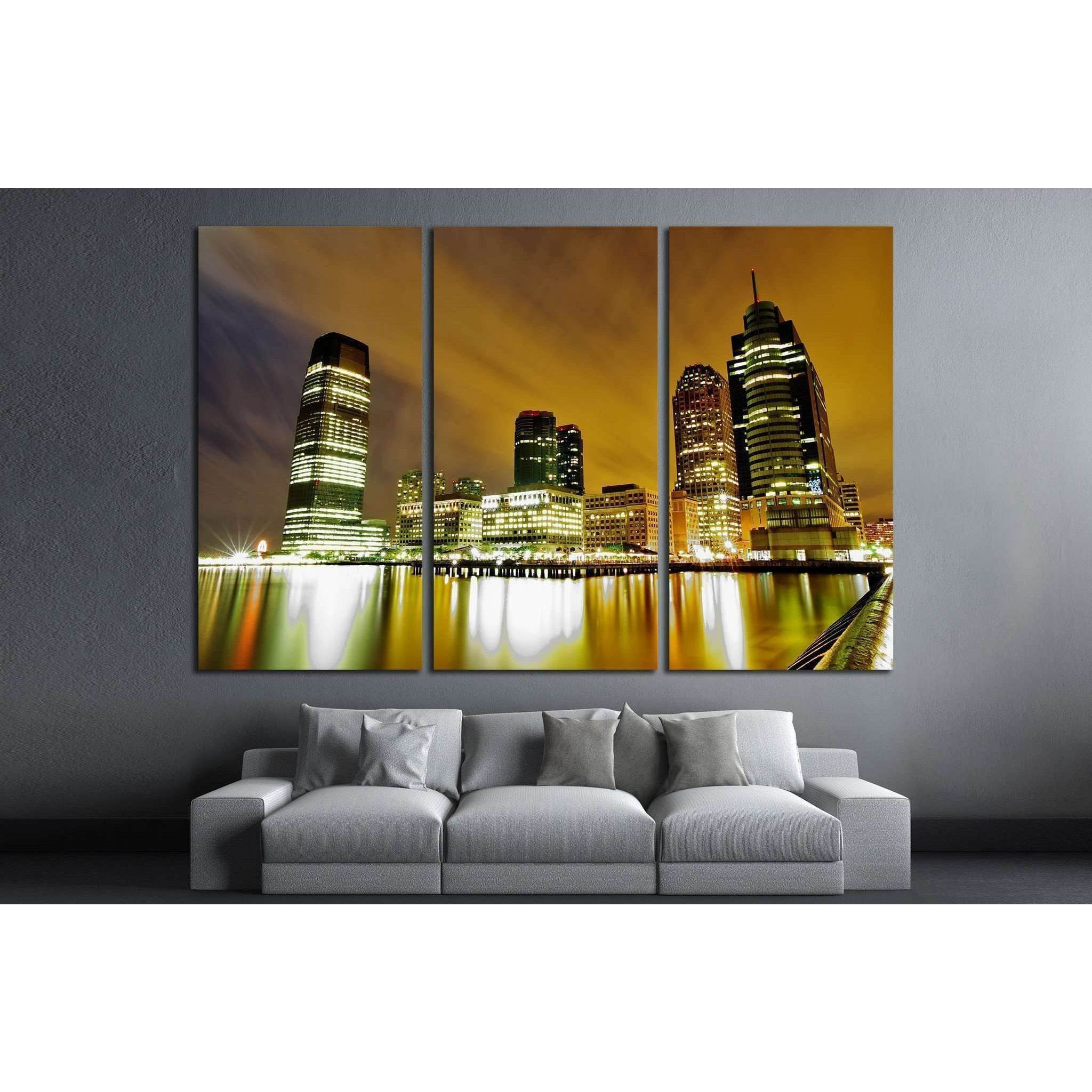 Jersey City Waterfront №1669 Ready to Hang Canvas Print