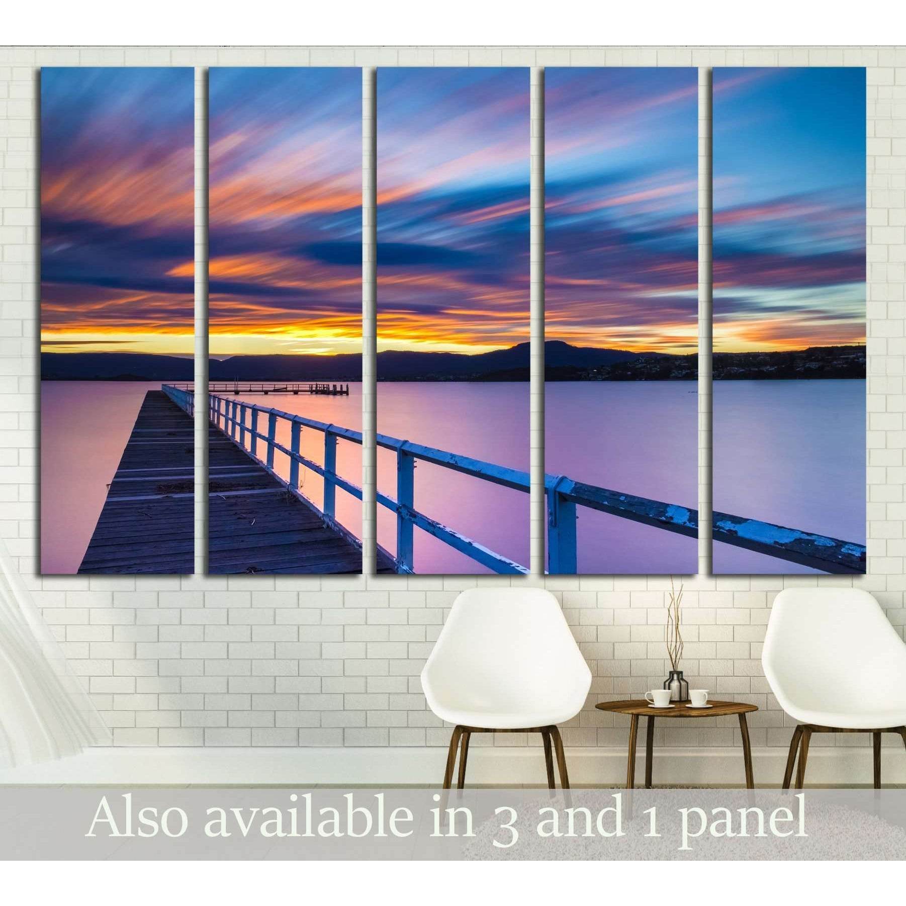 Jetty Sunset. Australia №3163 Ready to Hang Canvas PrintCanvas art arrives ready to hang, with hanging accessories included and no additional framing required. Every canvas print is hand-crafted, made on-demand at our workshop and expertly stretched aroun