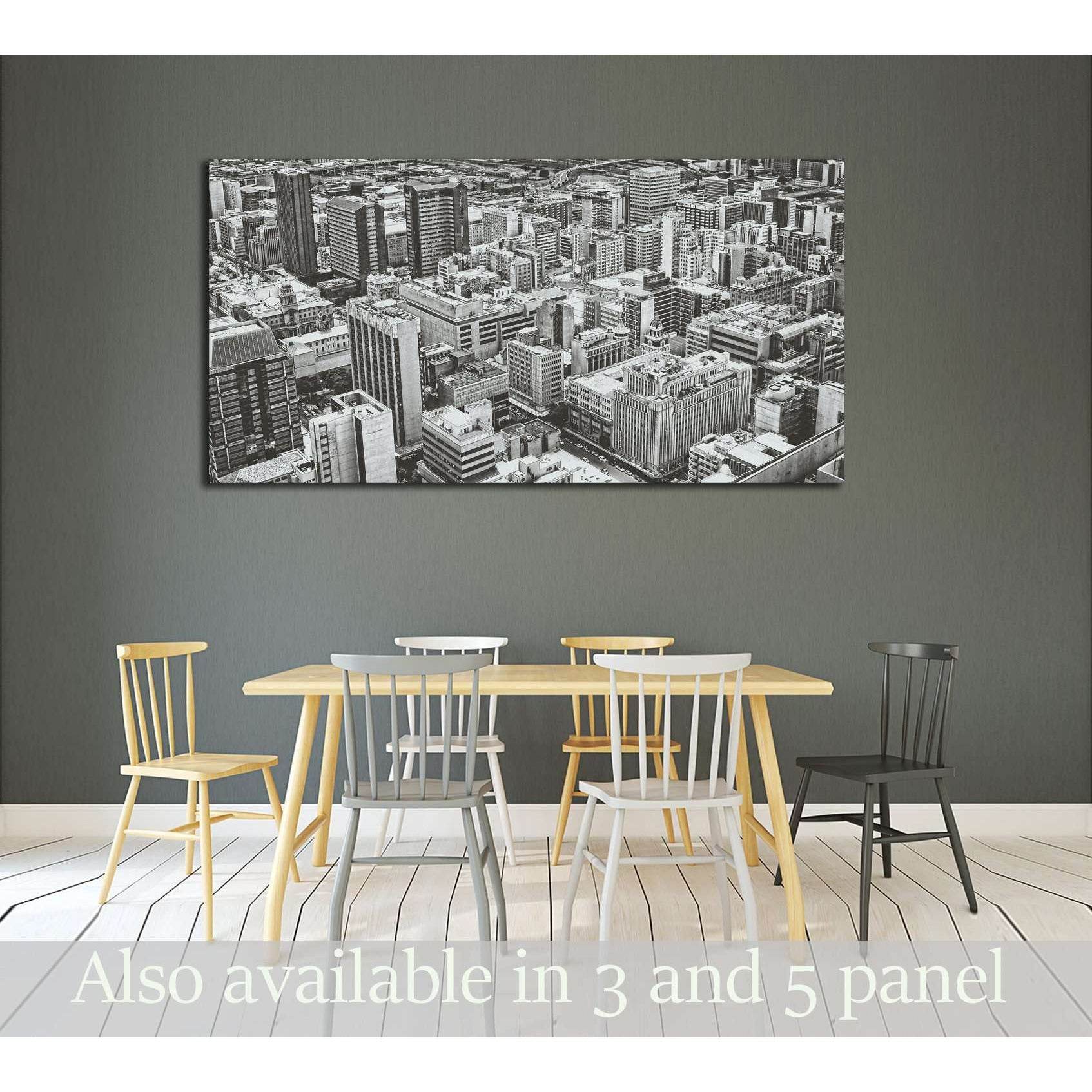 Johannesburg Central Business District has the most dense collection of skyscrapers in Africa №2945 Ready to Hang Canvas Print - Zellart Canvas Prints ALL_Products, s-2945