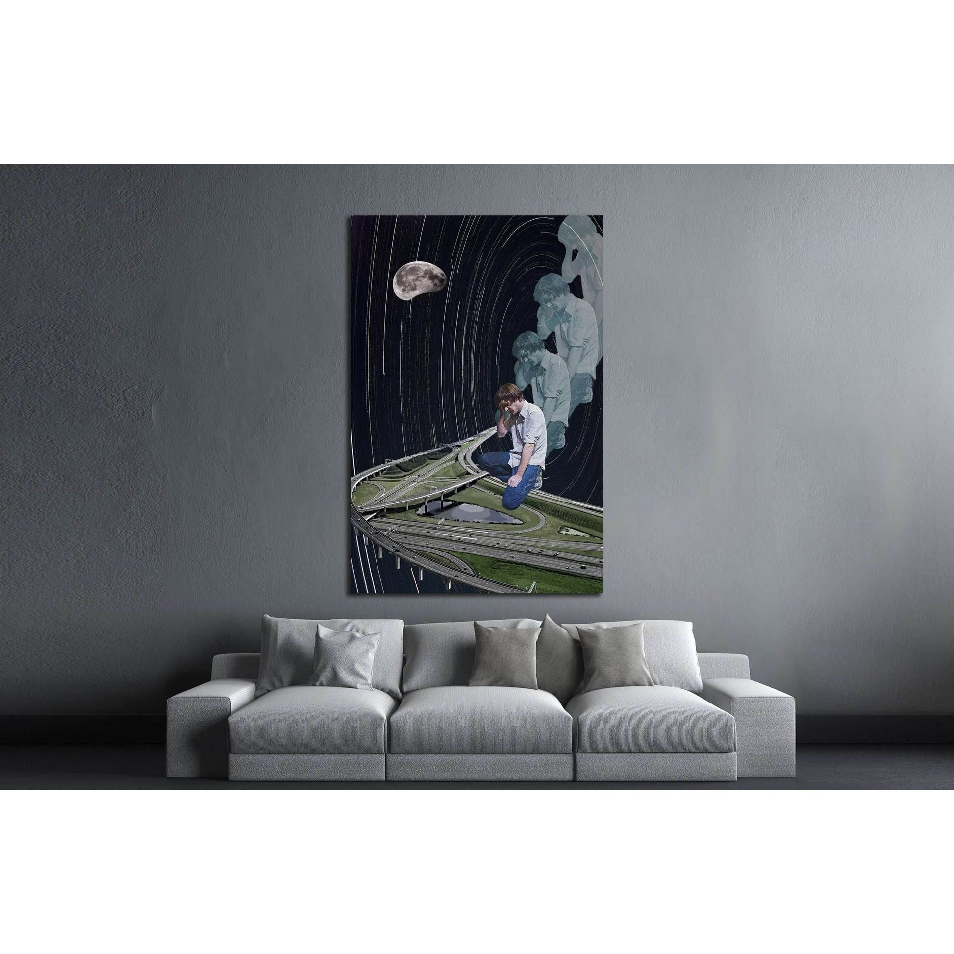 john maus love echo (Eugenia Loli) №3403 Ready to Hang Canvas Print - Zellart Canvas Prints ALL_Products, s-3403