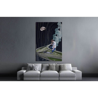 john maus love echo (Eugenia Loli) №3403 Ready to Hang Canvas Print - Zellart Canvas Prints ALL_Products, s-3403